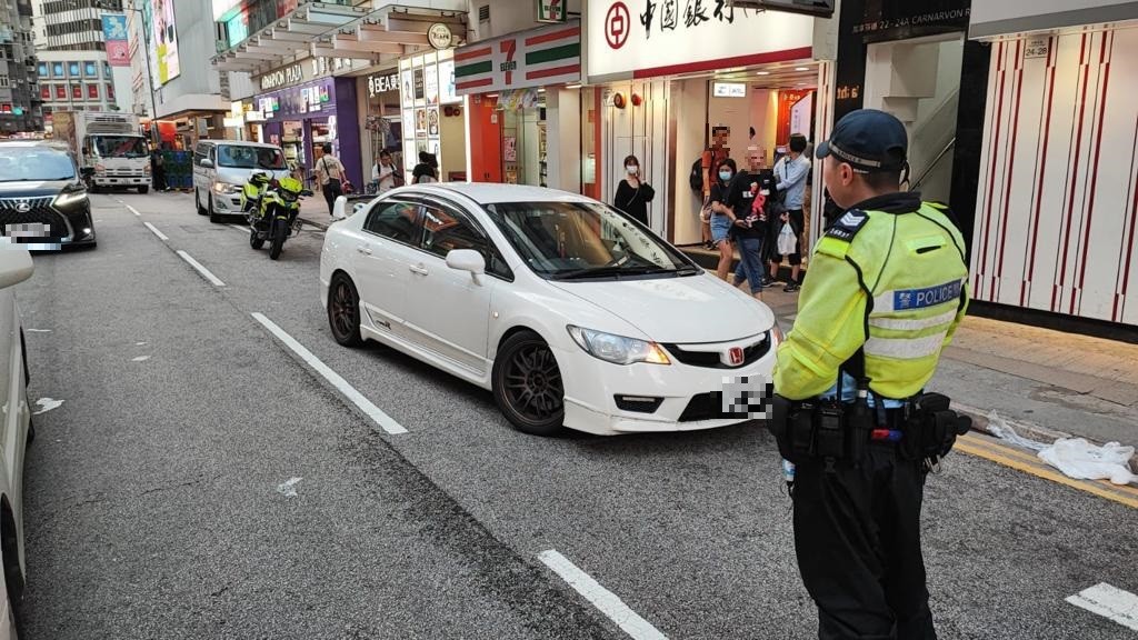 警方在西九龍打擊非法賽車等罪行 拖走17輛車檢驗